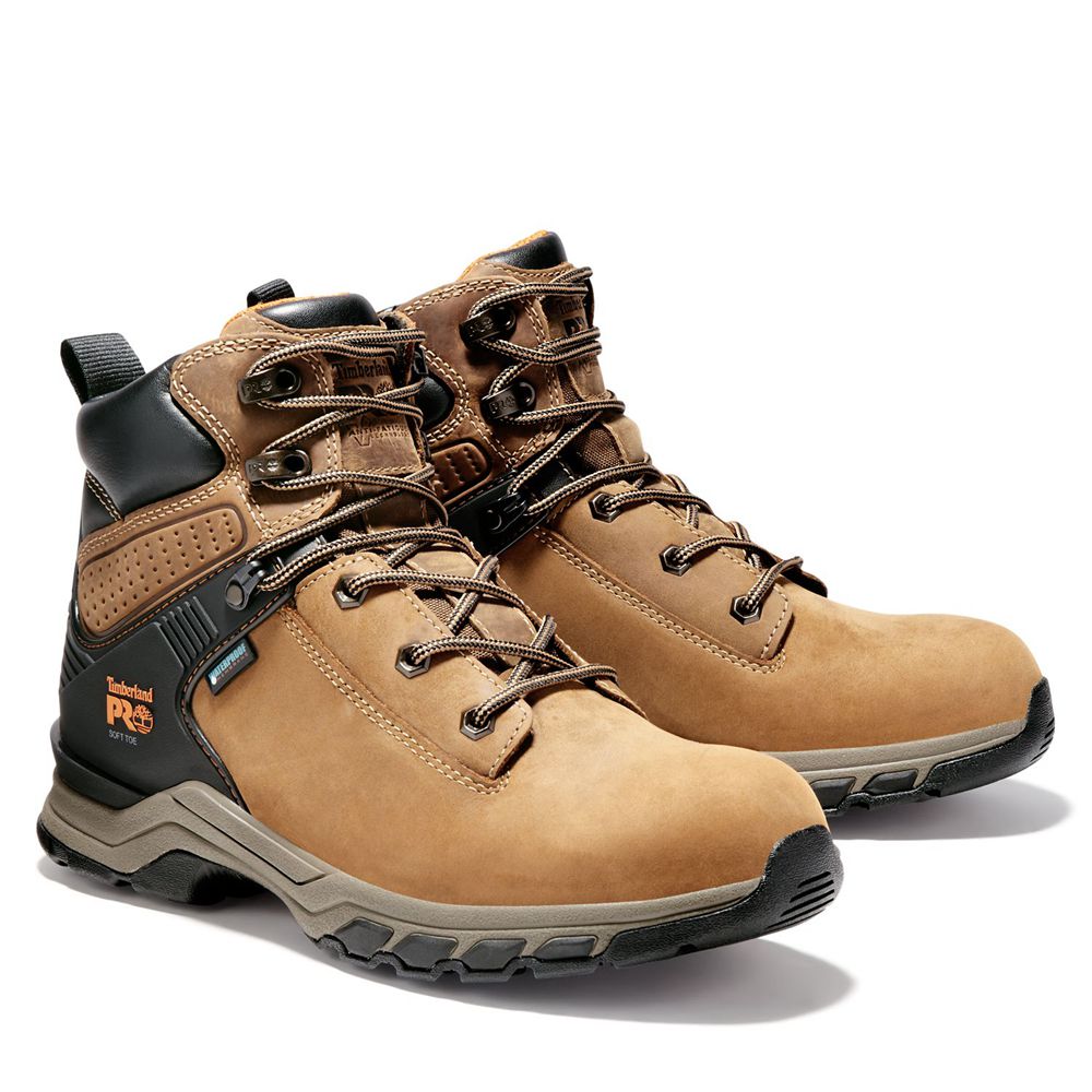 Bocanci De Muncă Timberland Barbati Maro/Negrii - Pro® Hypercharge 6\" Soft Toe - Romania - AWCBKY162